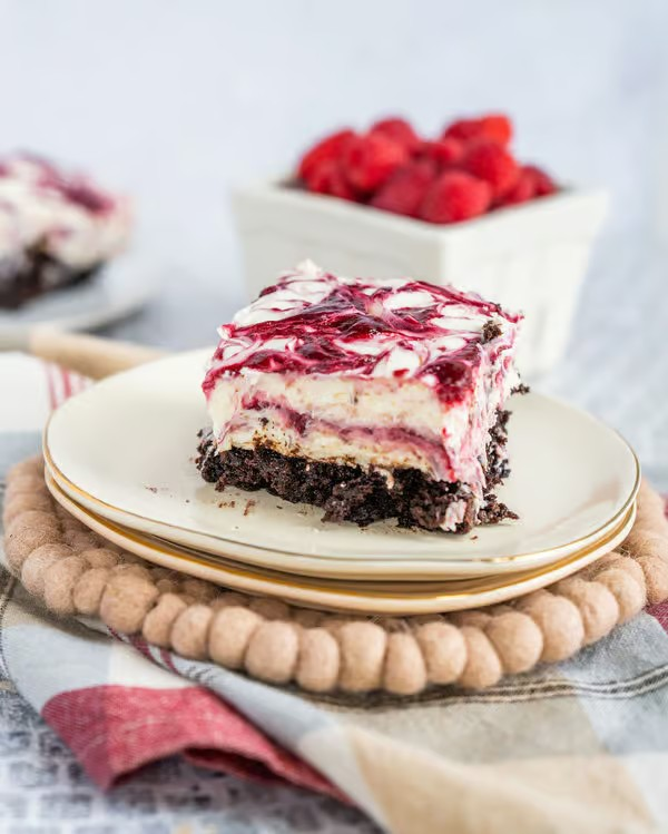 White Chocolate Raspberry Cheesecake Brownies
