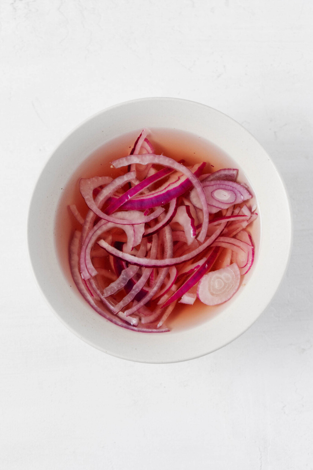Get ready for quick pickled red onions