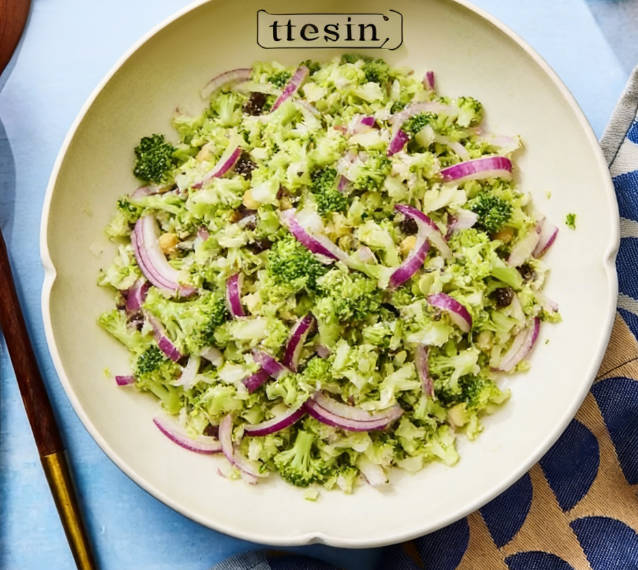 Cut the broccoli into bite-sized pieces